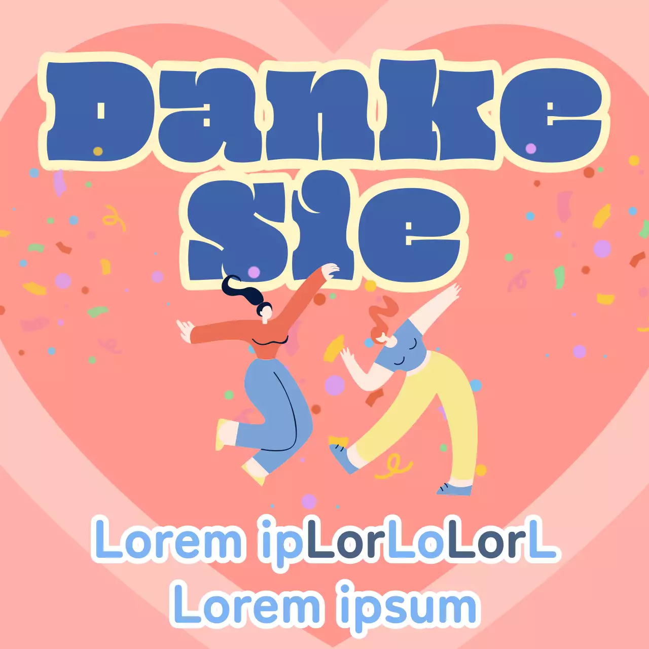 Einfache blaue und gelbe Miniaturvorlage für einen Newsletter