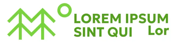 Sencilla conservación de la naturaleza con ilustraciones de árboles y colores verdes