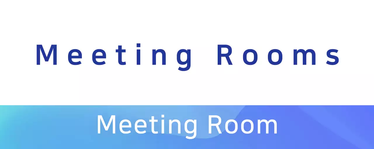 Blue gradient room announcements