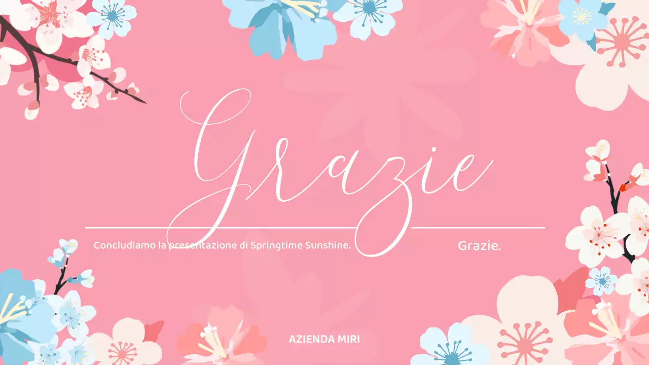 Una bella pianta floreale primaverile di amore e gratitudine in rosa e blu cielo