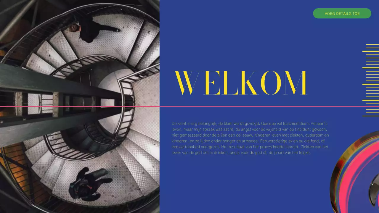 Groen en Roze Modern Bedrijfsprofiel