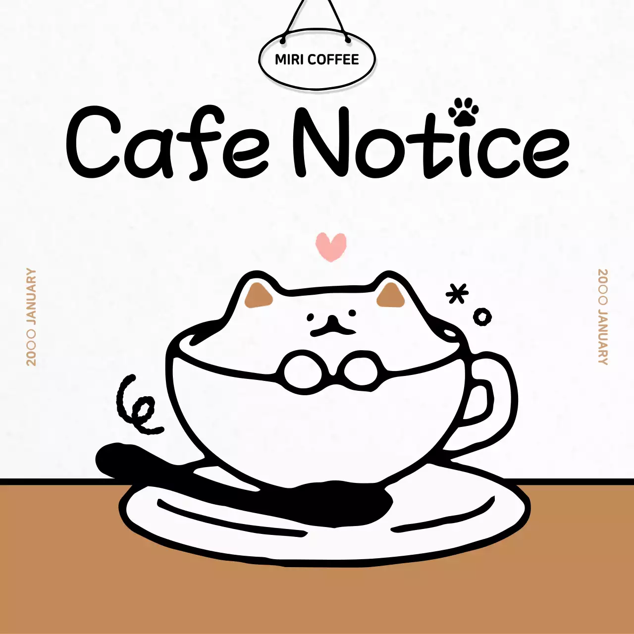 白 かわいい カフェ お知らせ Instagram カルーセル