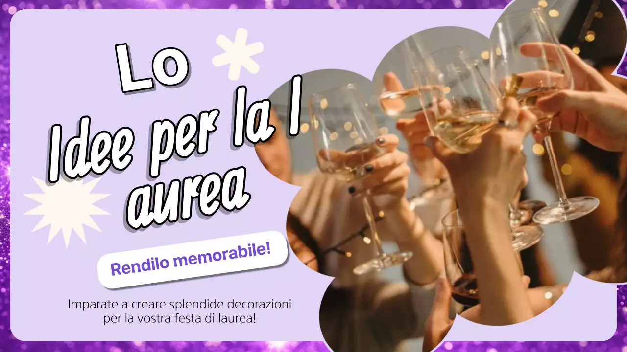 Guida alle idee di laurea fai da te di tendenza in bianco e viola