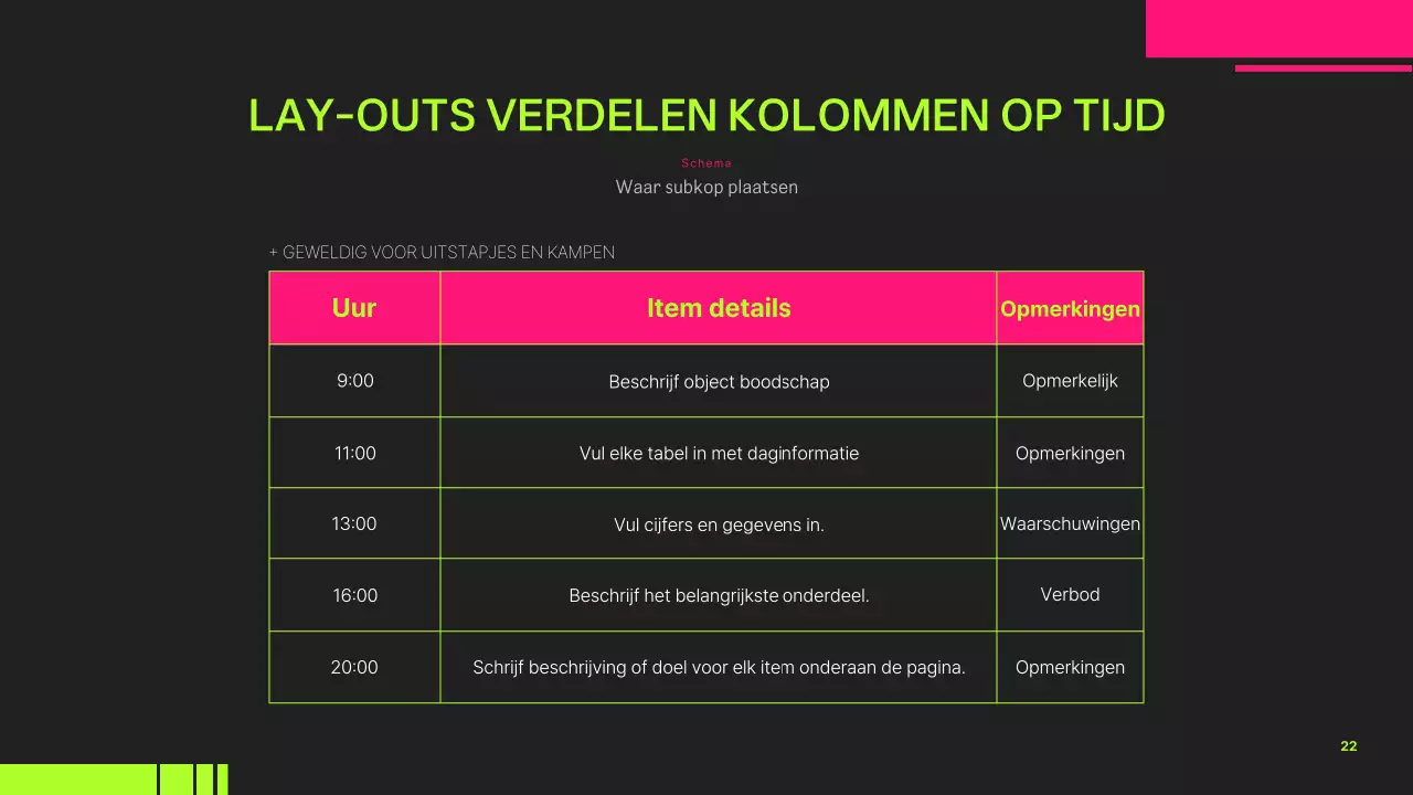 Een gids voor trendy projecten in neonkleuren
