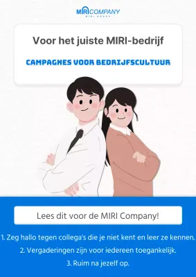Een handleiding voor een eenvoudige wit-blauwe bedrijfscultuurcampagne