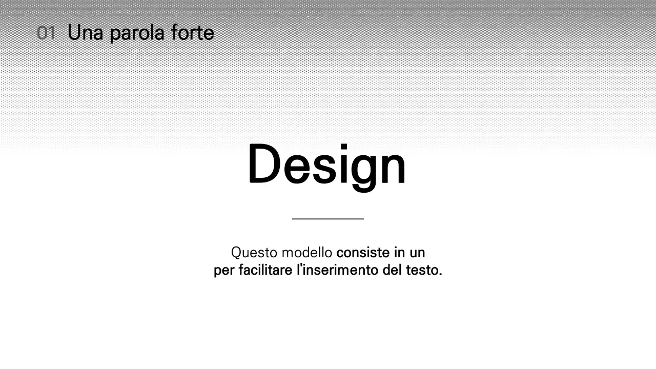 Semplice presentazione di variazione del layout in bianco e nero