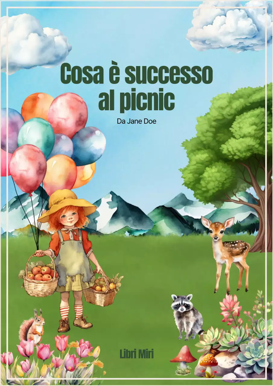 Simpatica copertina di libro in blu e verde