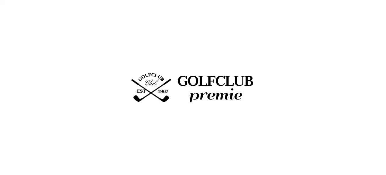 Golfclubs met het golfclublogo voor een stijlvolle look