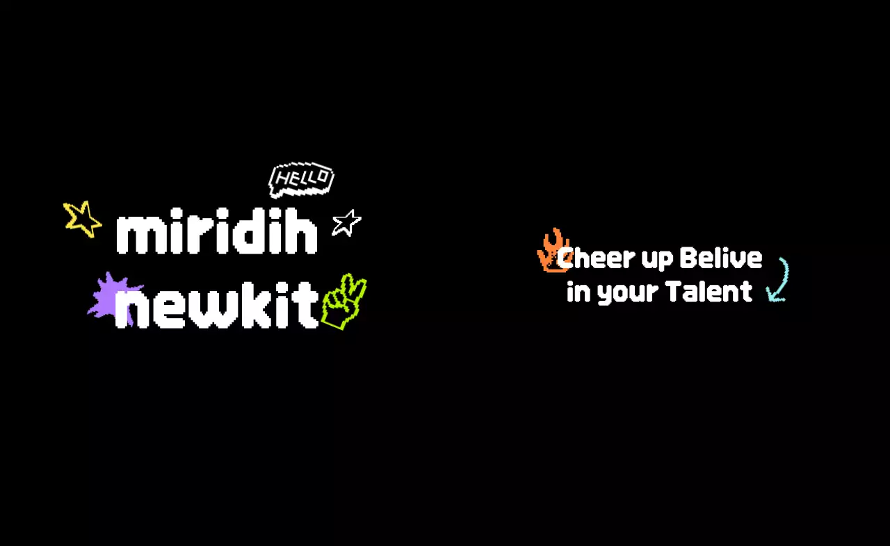 힙한 픽셀아트 컨셉의 웰컴키트