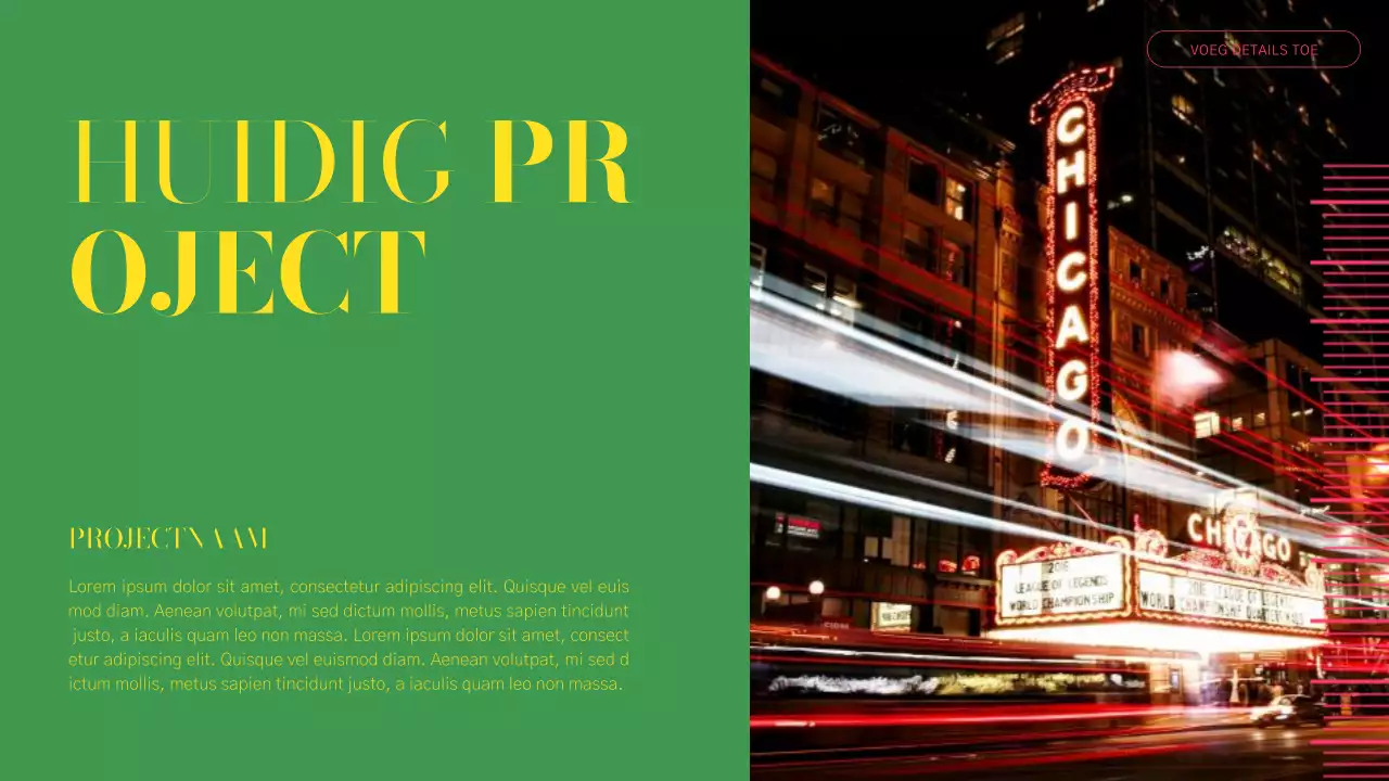 Groen en Roze Modern Bedrijfsprofiel