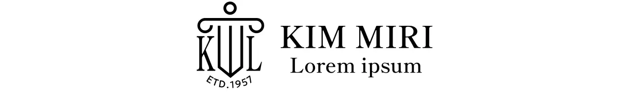 Studio legale con un logo illustrato e un tocco di classe