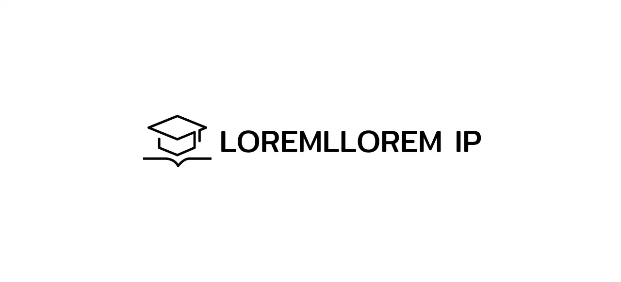 Apprendimento intelligente con un cappello da bachelor e un logo di illustrazione di libri