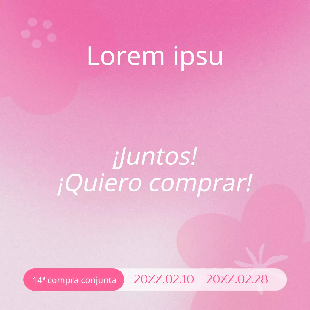 Promueva una sencilla colaboración de compras primaverales en rosa