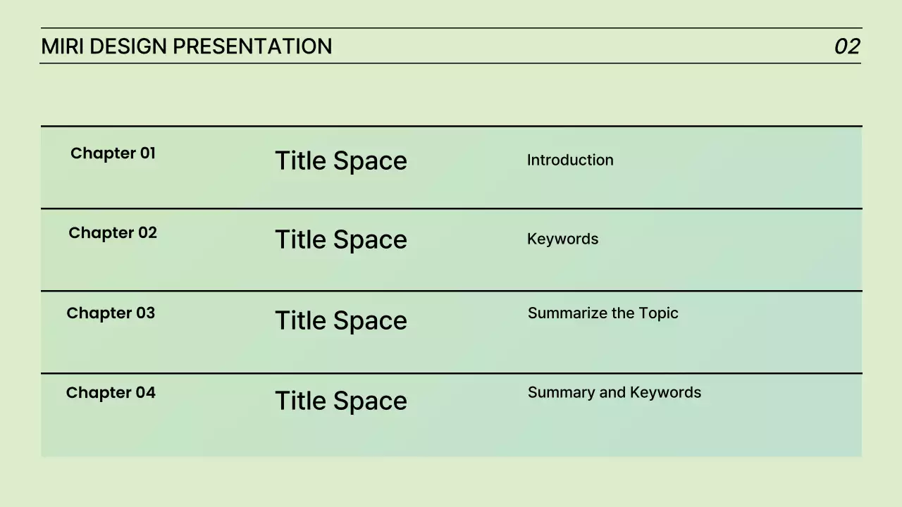 Presentasi Laporan Mint Modern