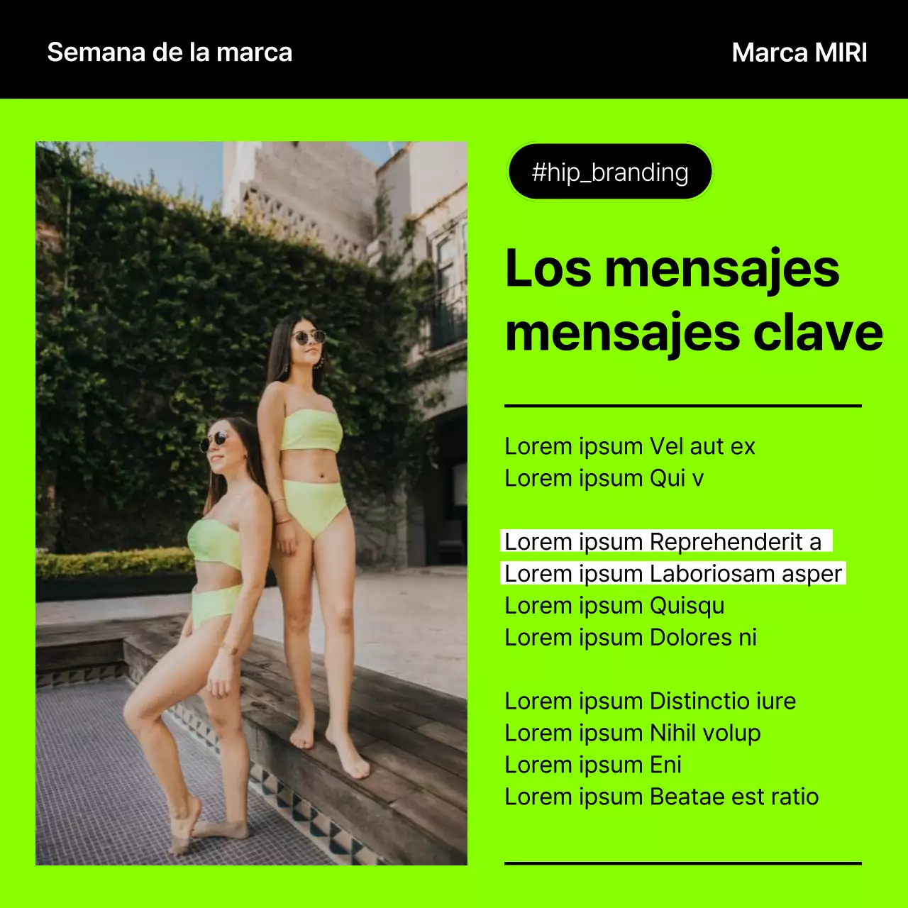 Una moderna imprimación de marca en neón y negro