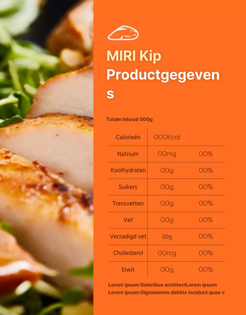 Promoot Simpel Dieet Kippenborstjes in Oranje en Bruin