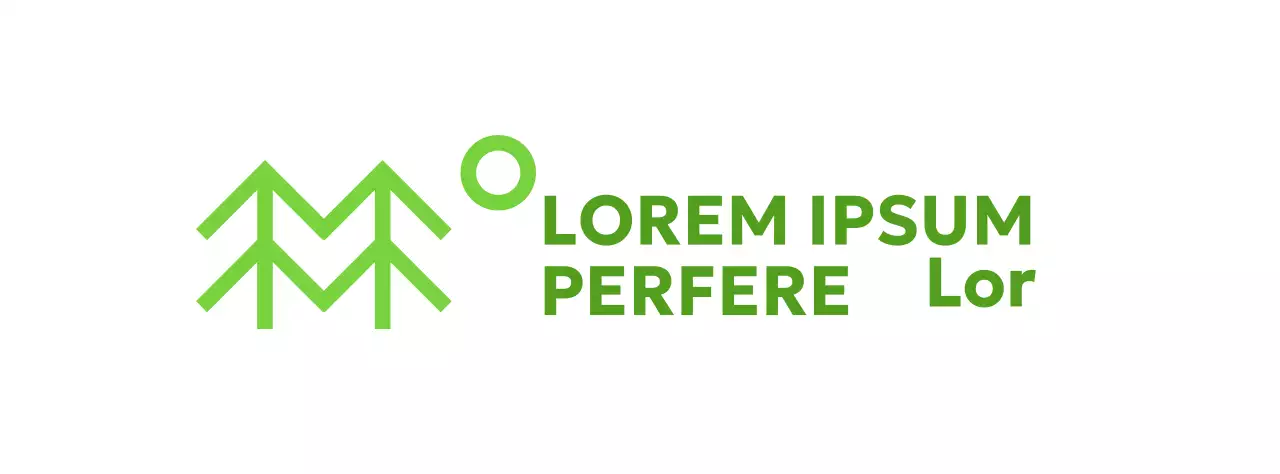 Naturschutz mit einfachen Baumillustrationen und grünen Farben