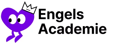 English Academy met een schattig concept met paarse hartkarakters