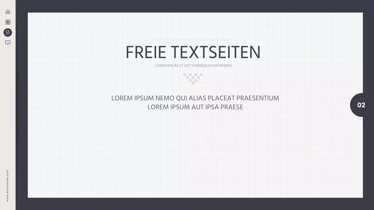 Präsentation mit einem einfachen Hintergrunddesign in Marineblau und Elfenbein