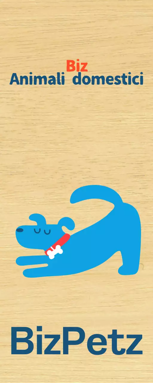 Promuovere un semplice caffè blu per cuccioli carini