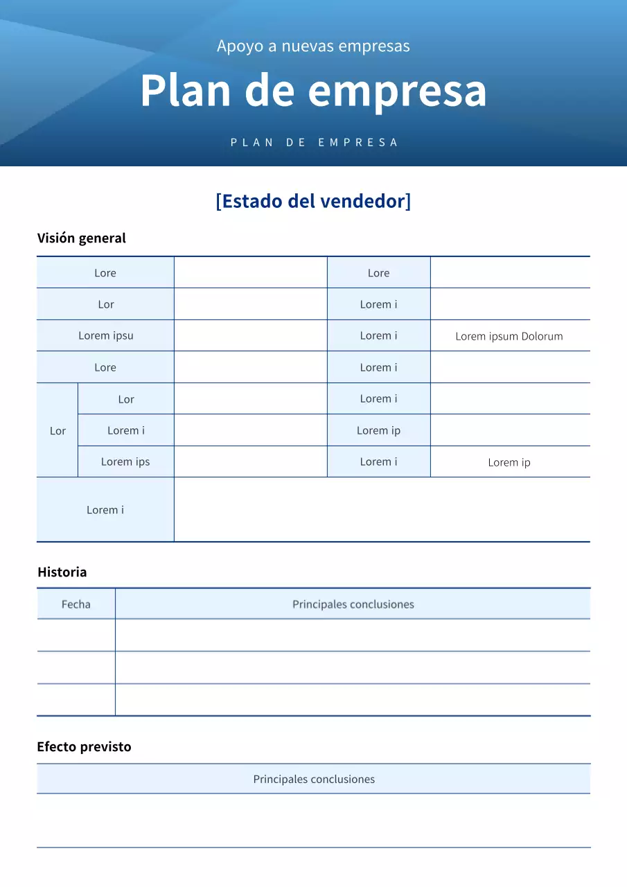 El sencillo plan de negocio de Blue