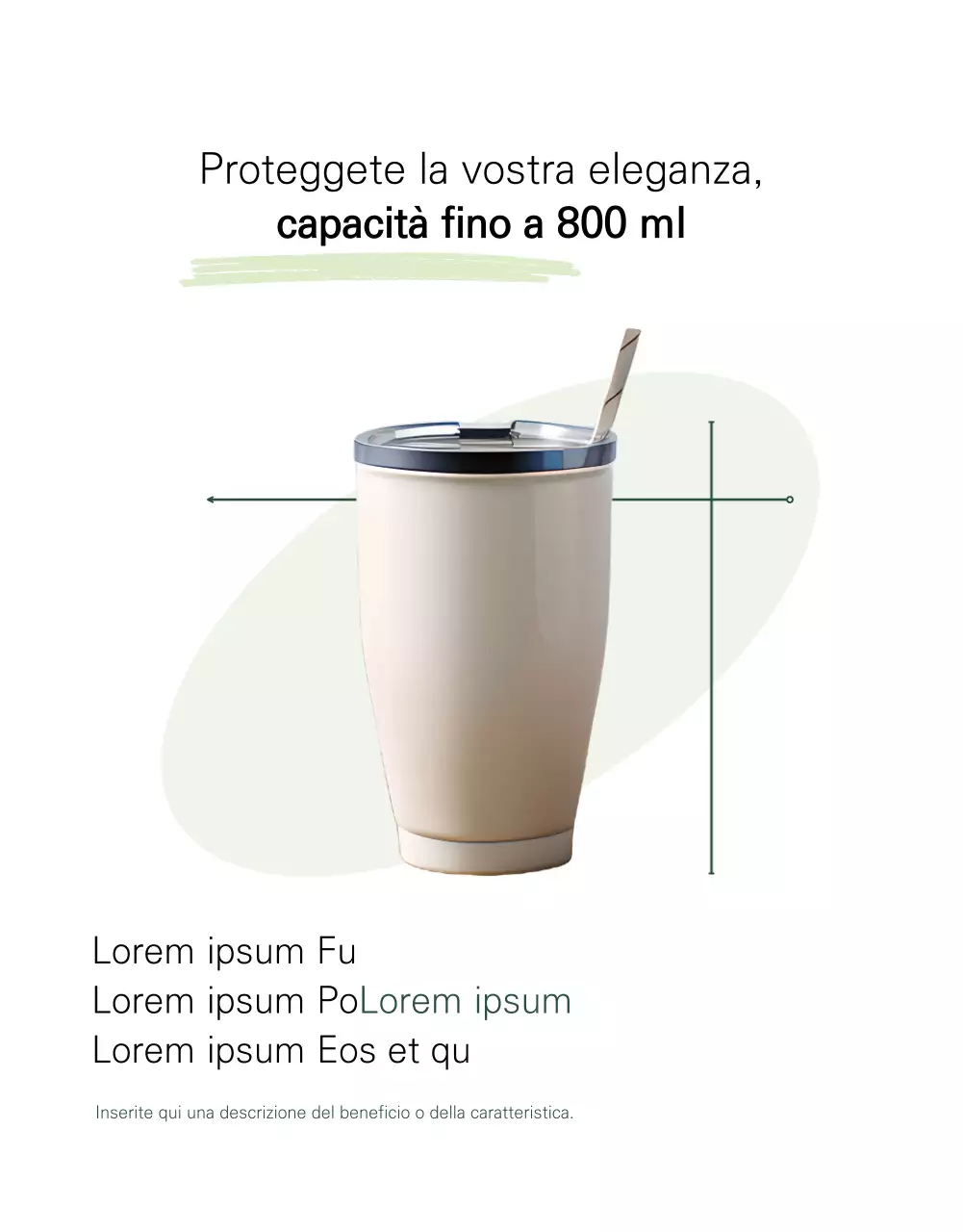 Una pubblicità minimalista dei nuovi arrivi di Tumblr in bianco e verde.