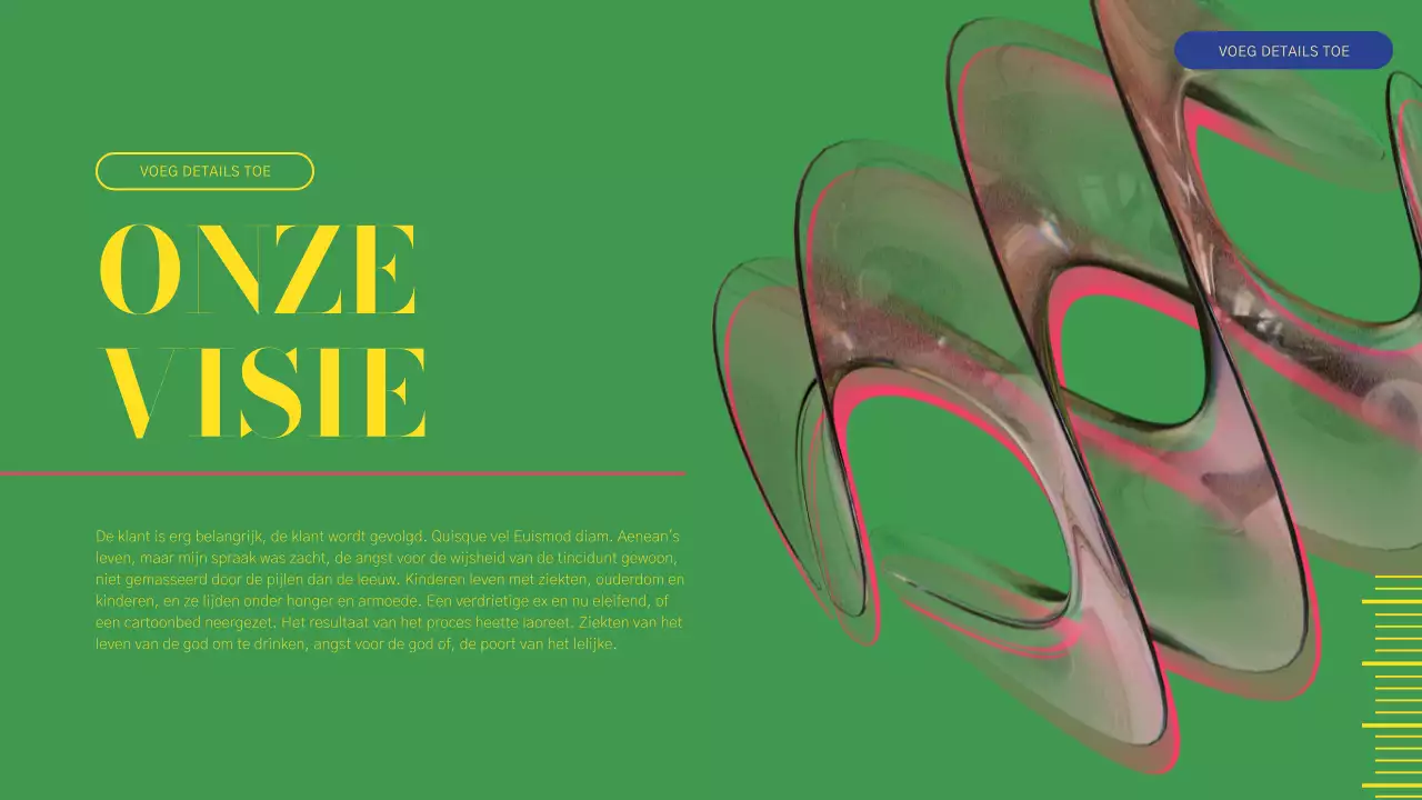 Groen en Roze Modern Bedrijfsprofiel