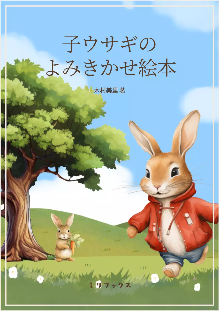 青 かわいい 絵本 表紙 ブックカバー