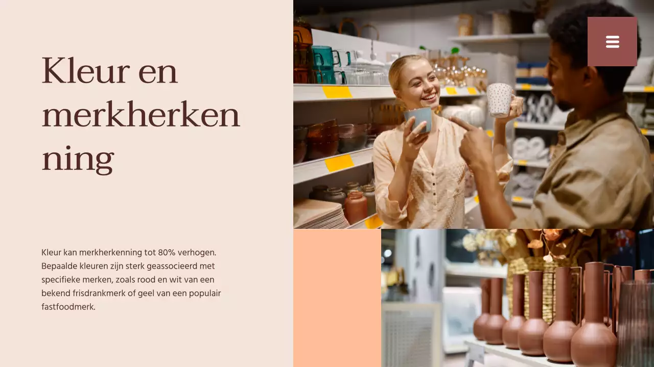 Beige en wit eenvoudig trendrapport hulpmiddelen