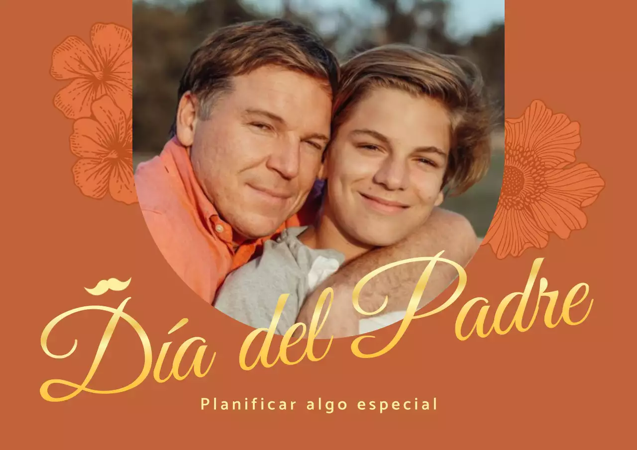 Un clásico anuncio del Día del Padre en marrón