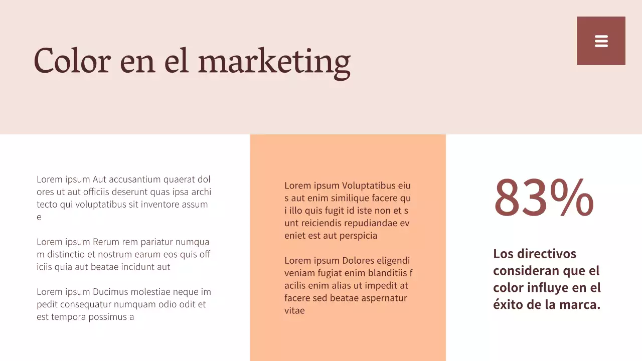 Recursos del informe de tendencias de colores beige y blanco sencillos