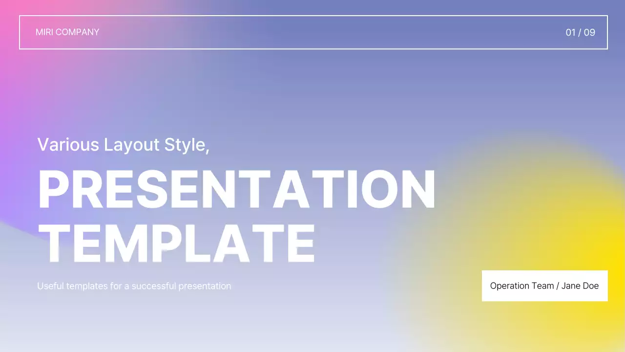 Purple Modern Template Presentation