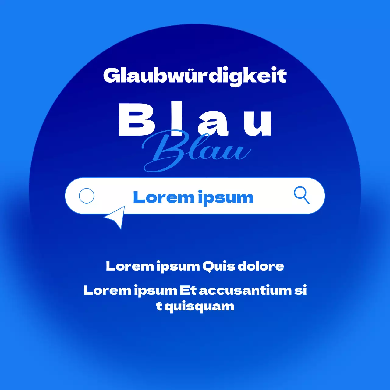 Trendiges Thumbnail-Cover in Rot und Blau