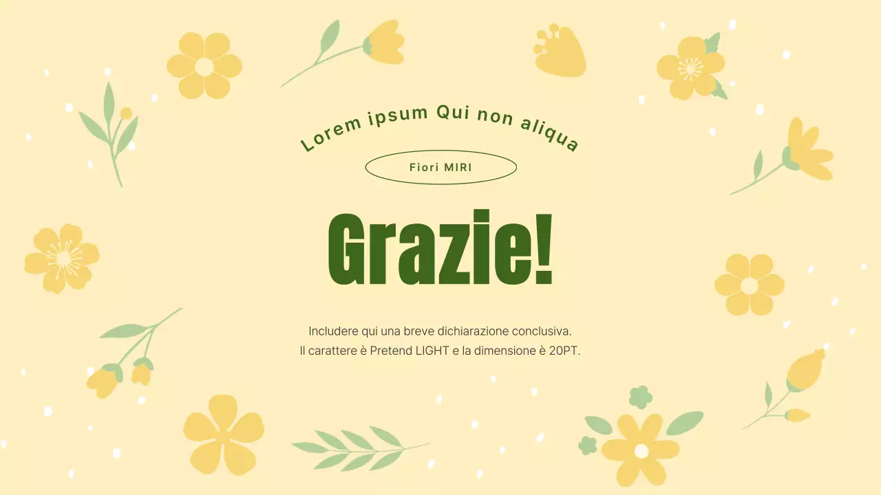 Pianificatore a sfondo floreale giallo e grazioso