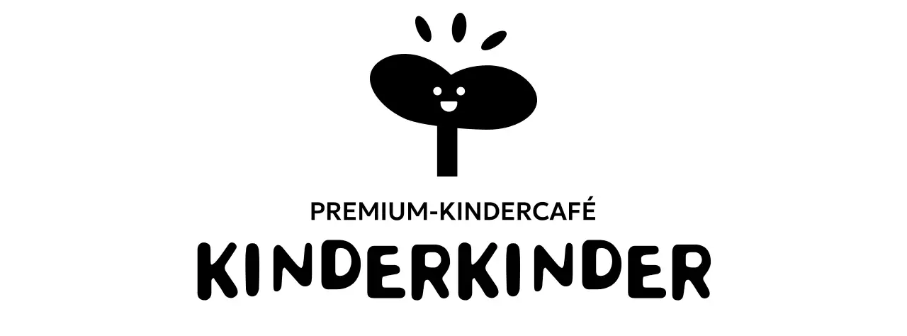 Kinder Cafe Design mit lächelnden Knospe Symbol