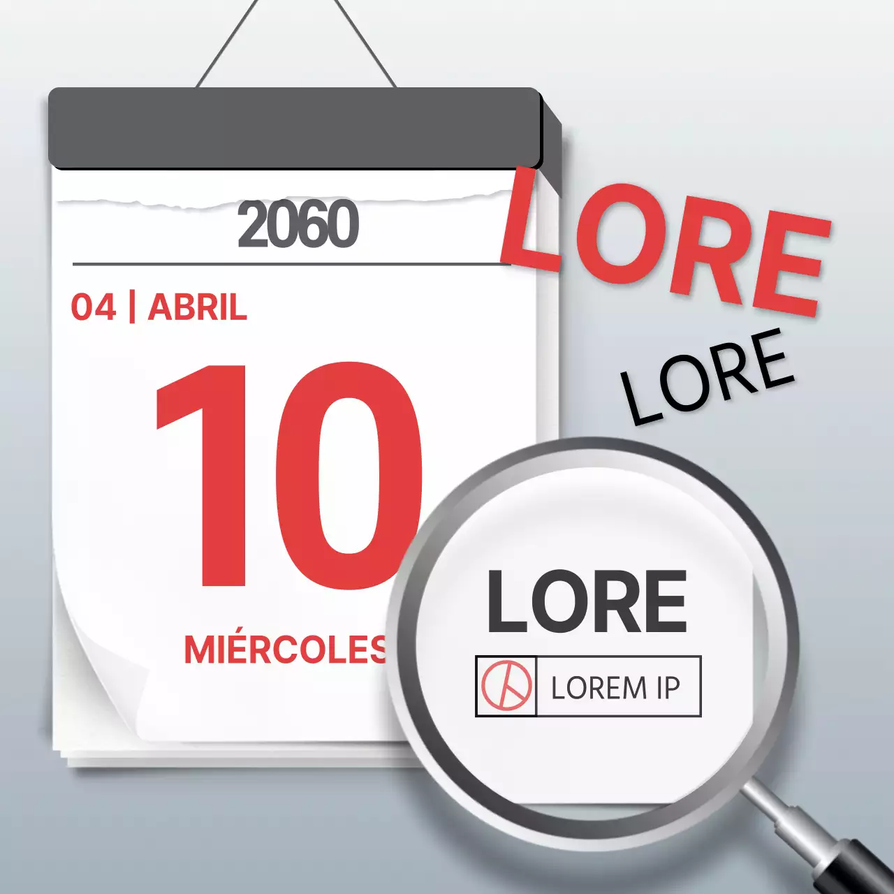 Promover la participación electoral con simples colores gris y rojo