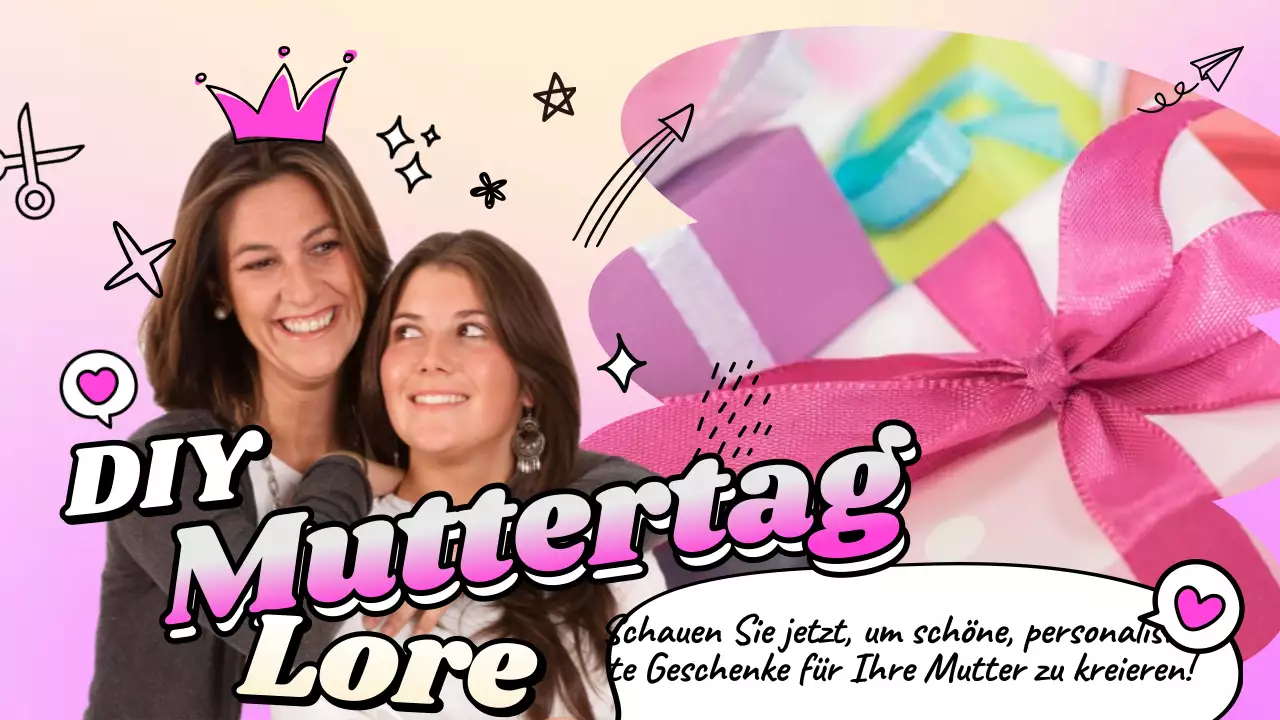 Teilen Sie ein DIY für ein kitschiges Muttertagsgeschenk in Pink
