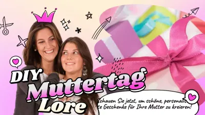 Teilen Sie ein DIY für ein kitschiges Muttertagsgeschenk in Pink