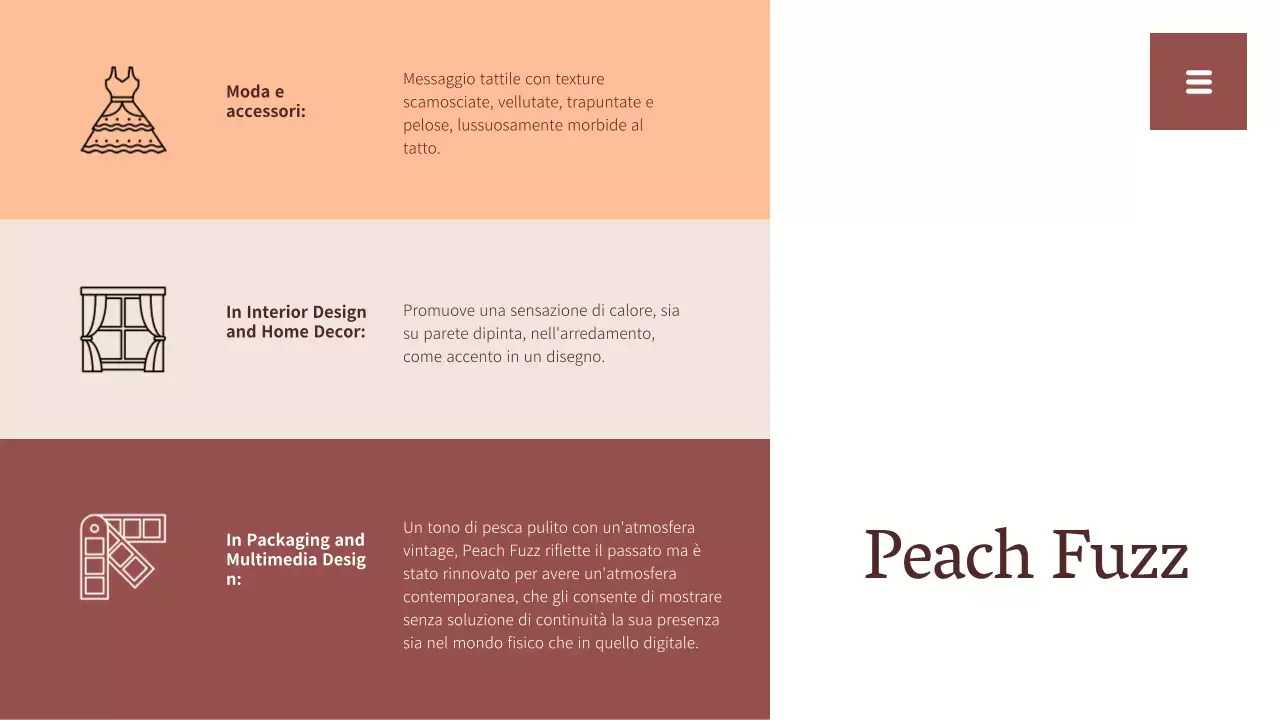 Rapporto sulle tendenze dei colori semplici beige e bianco Risorse