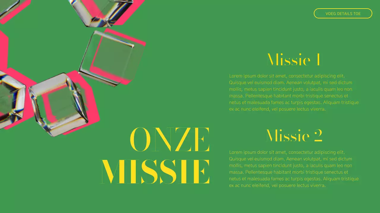 Groen en Roze Modern Bedrijfsprofiel