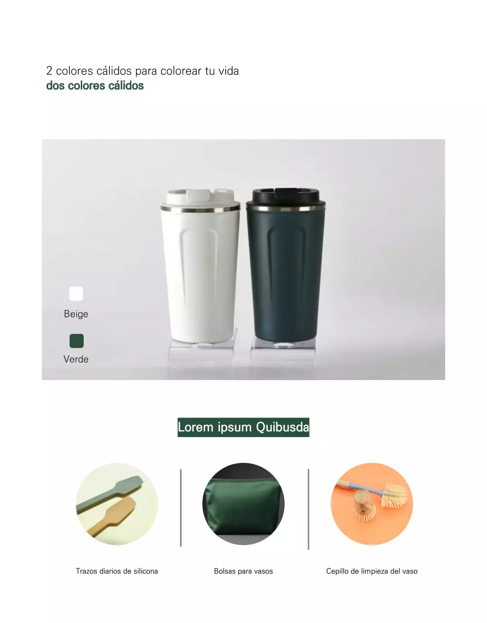 Un anuncio Tumblr minimalista en blanco y verde