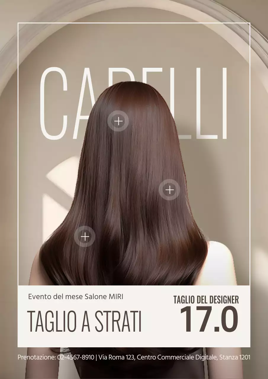 Promuovere un evento moderno in un salone in avorio e marrone