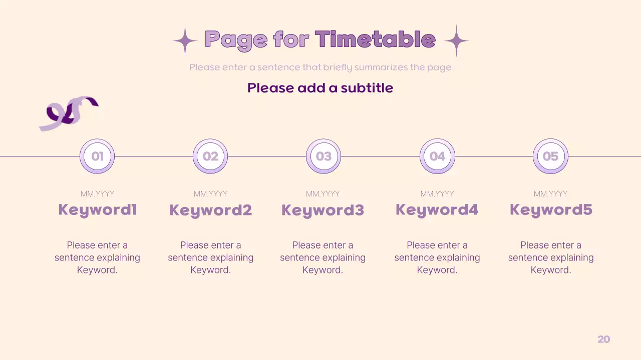 A simple PM presentation in yellow and purple