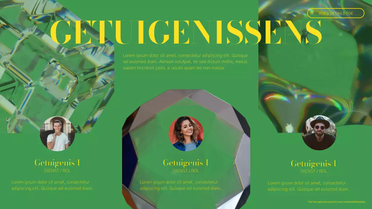 Groen en Roze Modern Bedrijfsprofiel