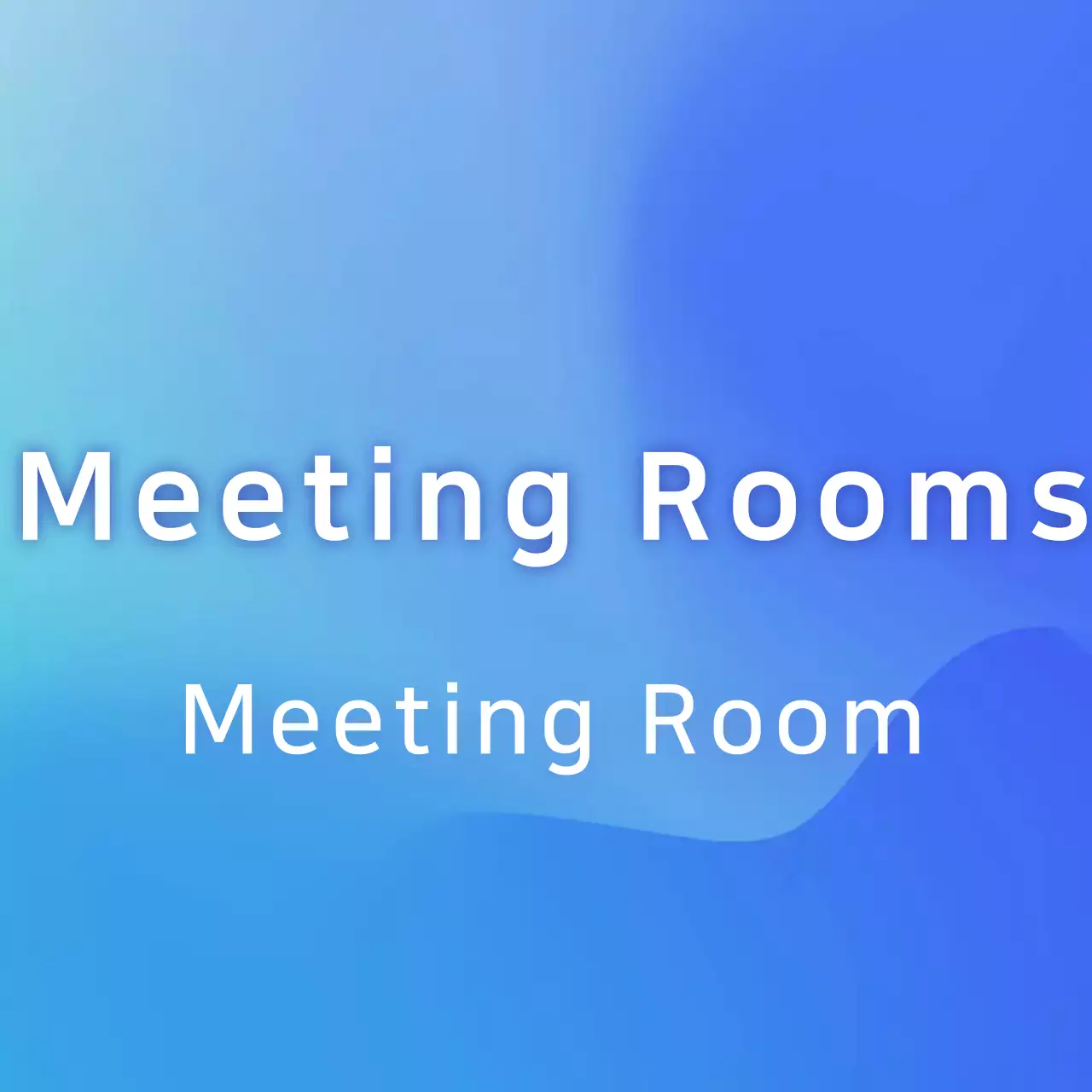 Thông tin phòng hội nghị gradient màu xanh