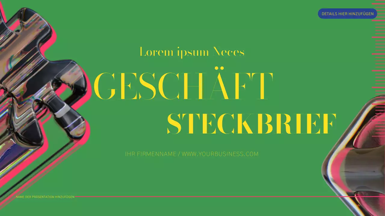 Green and Pink Modern Business Profile Report