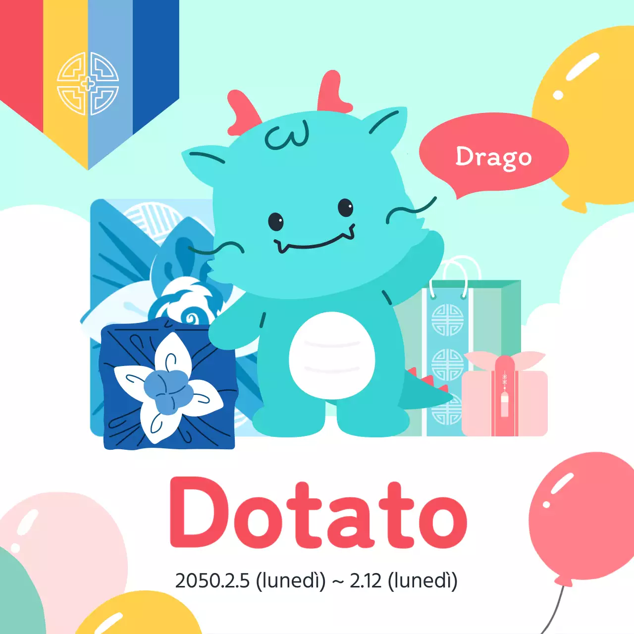 Promuovere i regali di Natale alla menta e all'azzurro