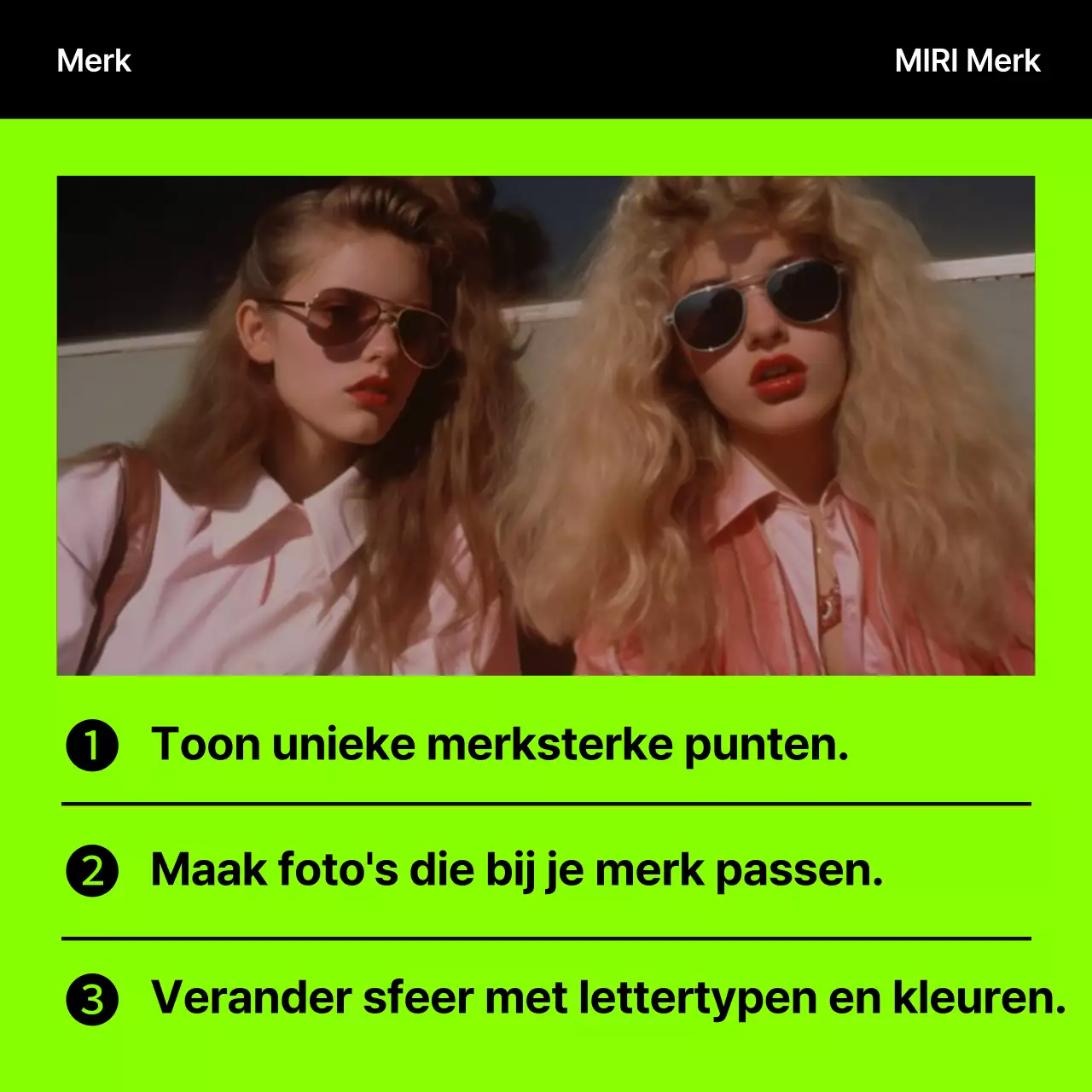 Een hippe, neon-zwarte merkprimer