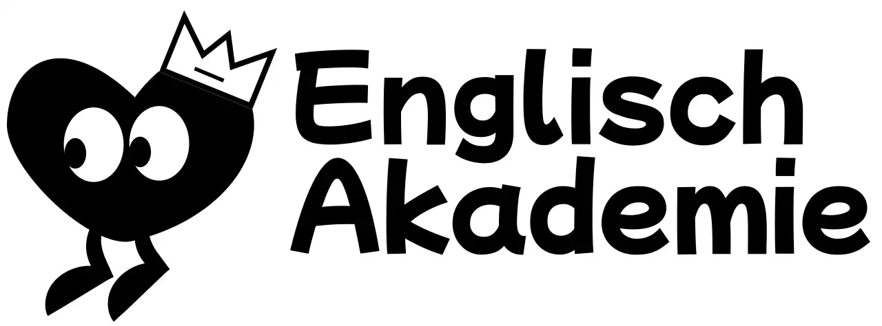 Ein niedliches Konzept einer englischen Sprachakademie mit Herzcharakteren