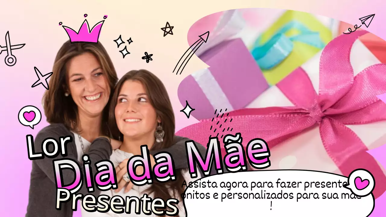Partilhe um DIY para um presente kitsch do Dia da Mãe em cor-de-rosa